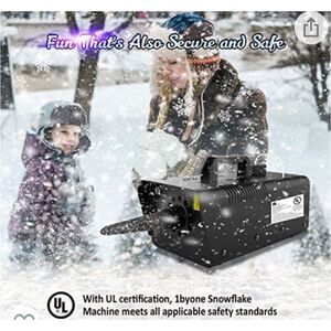 New 1byone 650W Snow Machine